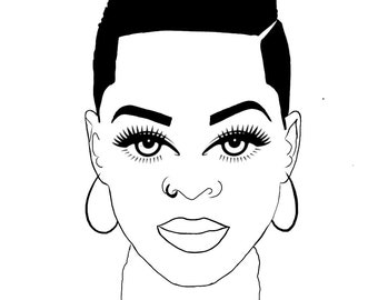 Download Afro svg | Etsy