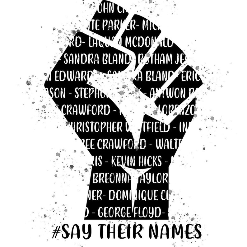 Say Their Names PNG Only!!!