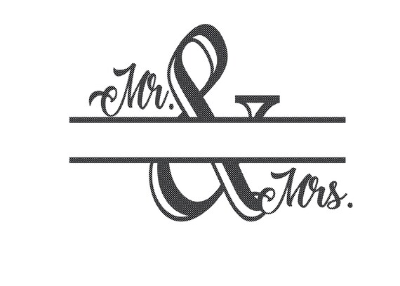 Download Mr And Mrs Split Monogram Svg And Png Etsy