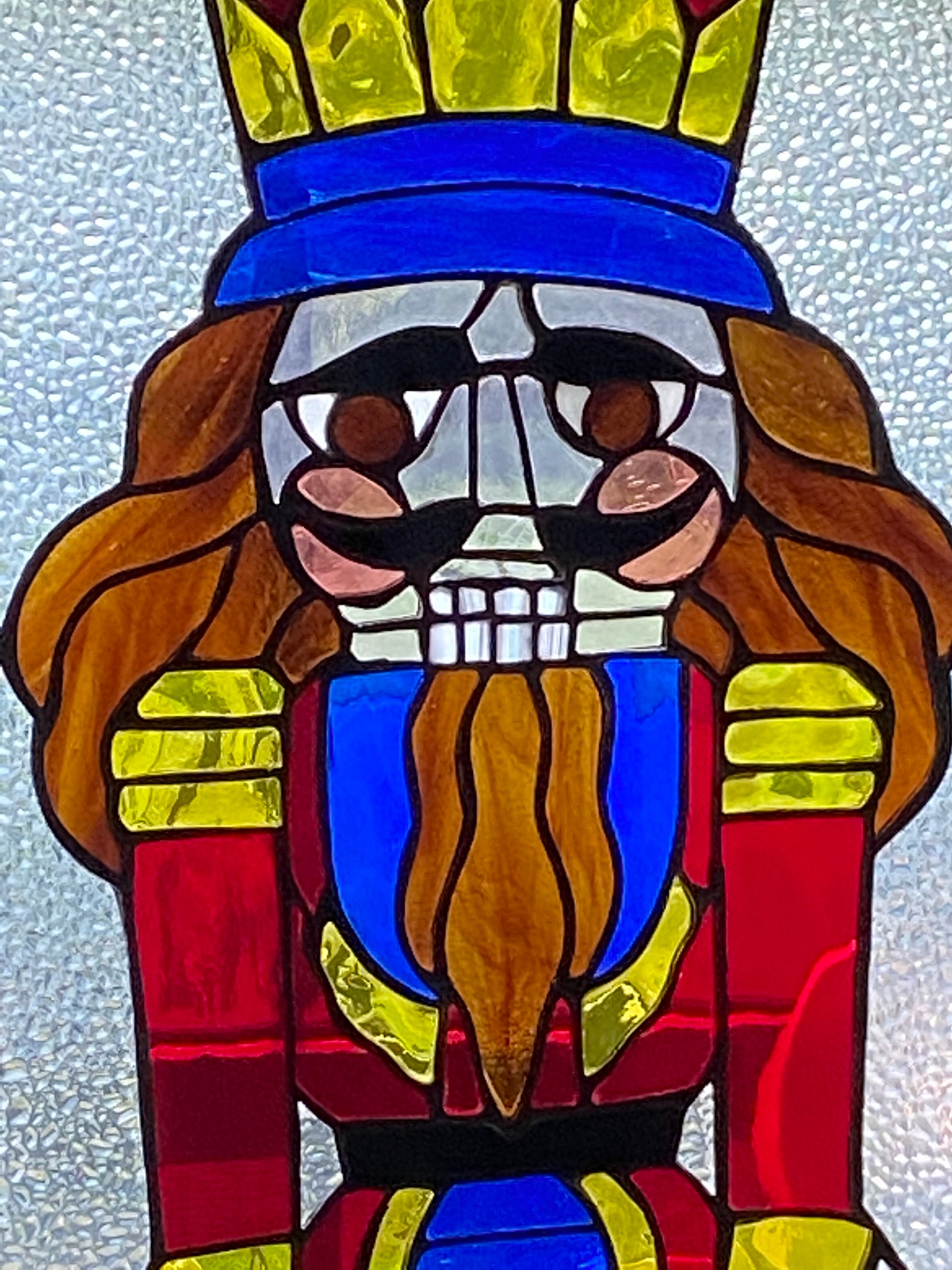 Nutcracker Stained Glass Panel Nutcracker Stained Glass Etsy