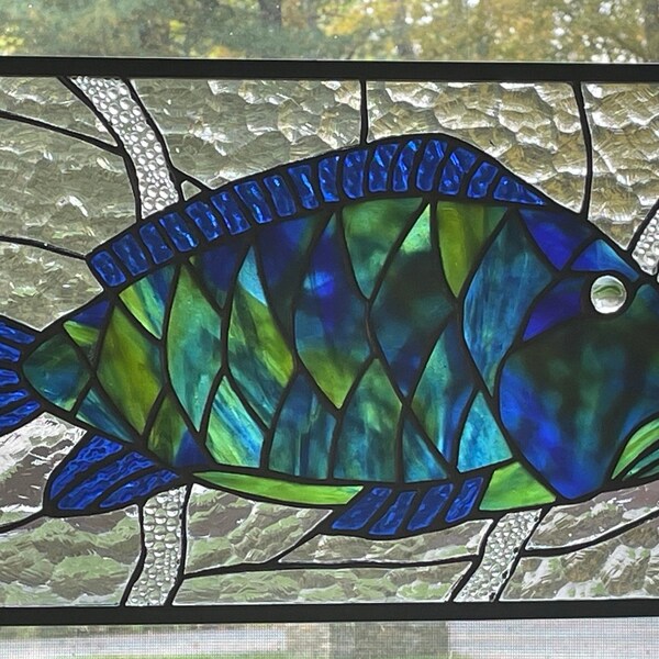 Stained Glass Fish Etsy