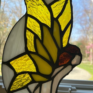 Fairy Stained Glass Suncatcher: Whimsical Window Decor