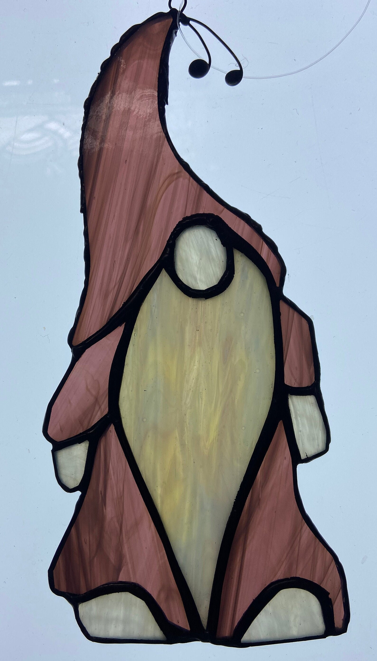 Gnome Stained Glass Suncatcher Gnome Stained Glass Stained Etsy