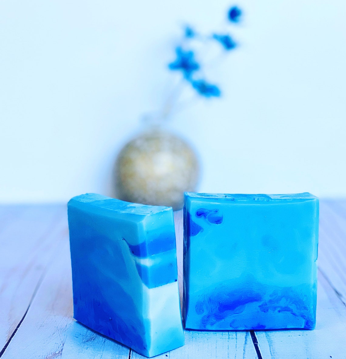 Blue Spirulina Handmade Soap Facial Bar with Oatmeal Etsy