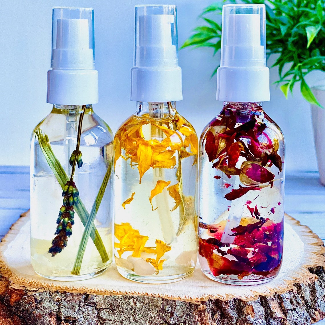 Herbal Body Oil Non Greasy Organic Massage Oil With Herbs Etsy