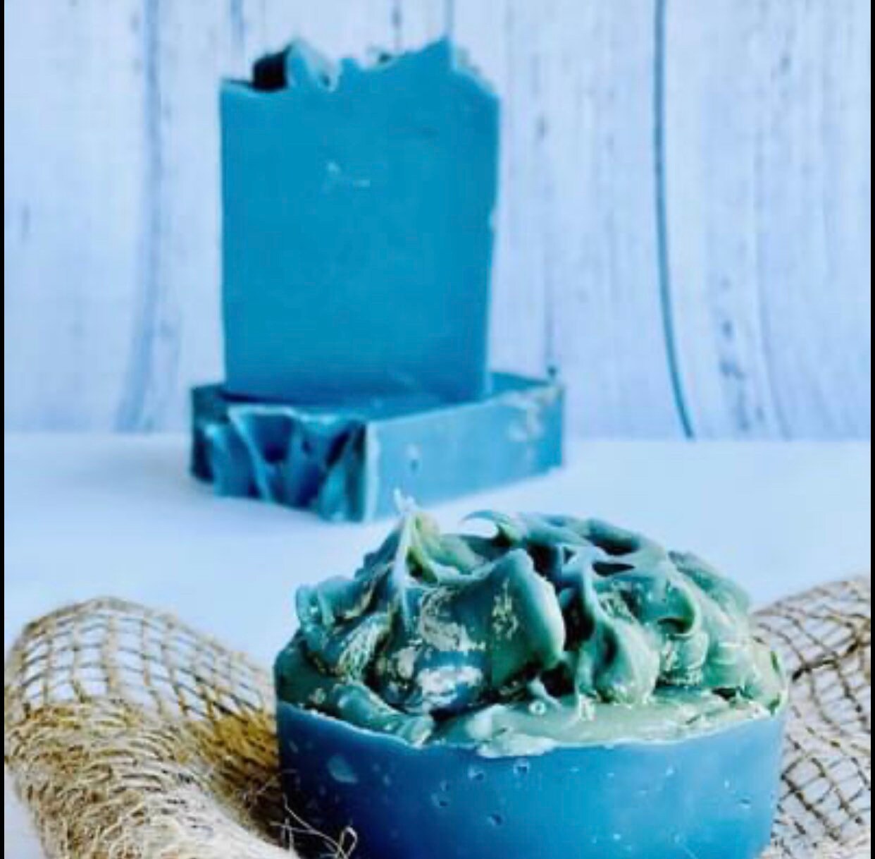 Blue Spirulina Handmade Soap Face and Body Wash Etsy