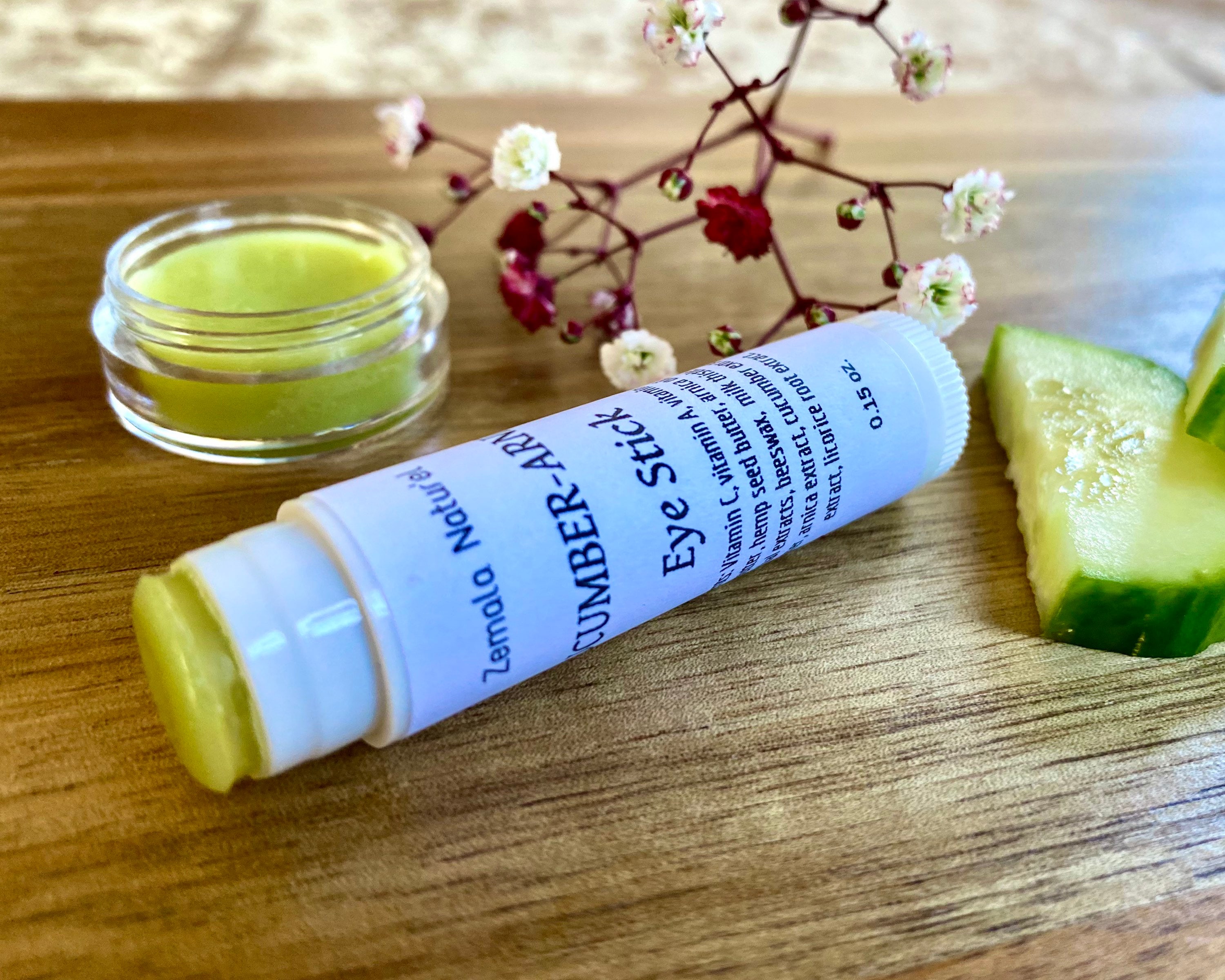 Natural Eye Balm Cucumber Arnica Moisturizer Tired Eyes Cream