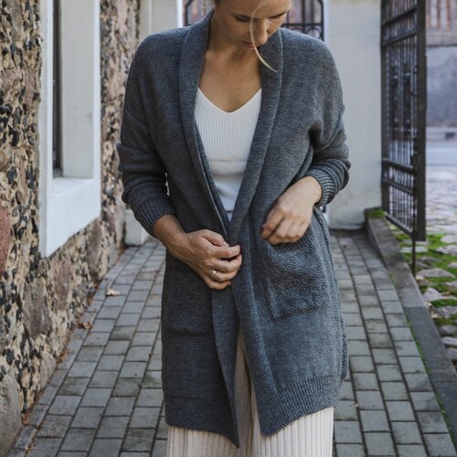 Open Cardigan Sweater 