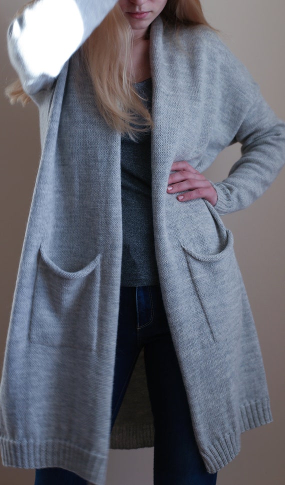 Handmade Alpaca Wool Cardigan Open Front Women's Sweater - Etsy