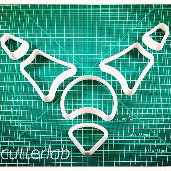 Polymer pasta cutter set
