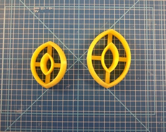 double cutters set for polymer and metal clay cabochon