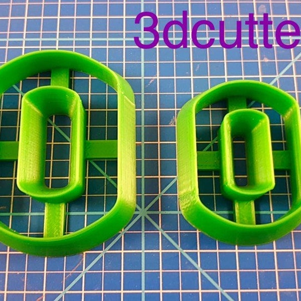 double cutters set for polymer and metal clay cabochon