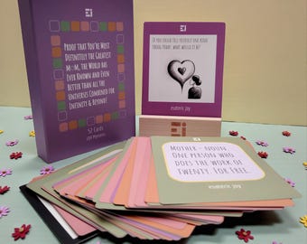 Mom Gift – 104 Messages of Love with Wooden Stand, Meaningful Keepsake for Mom