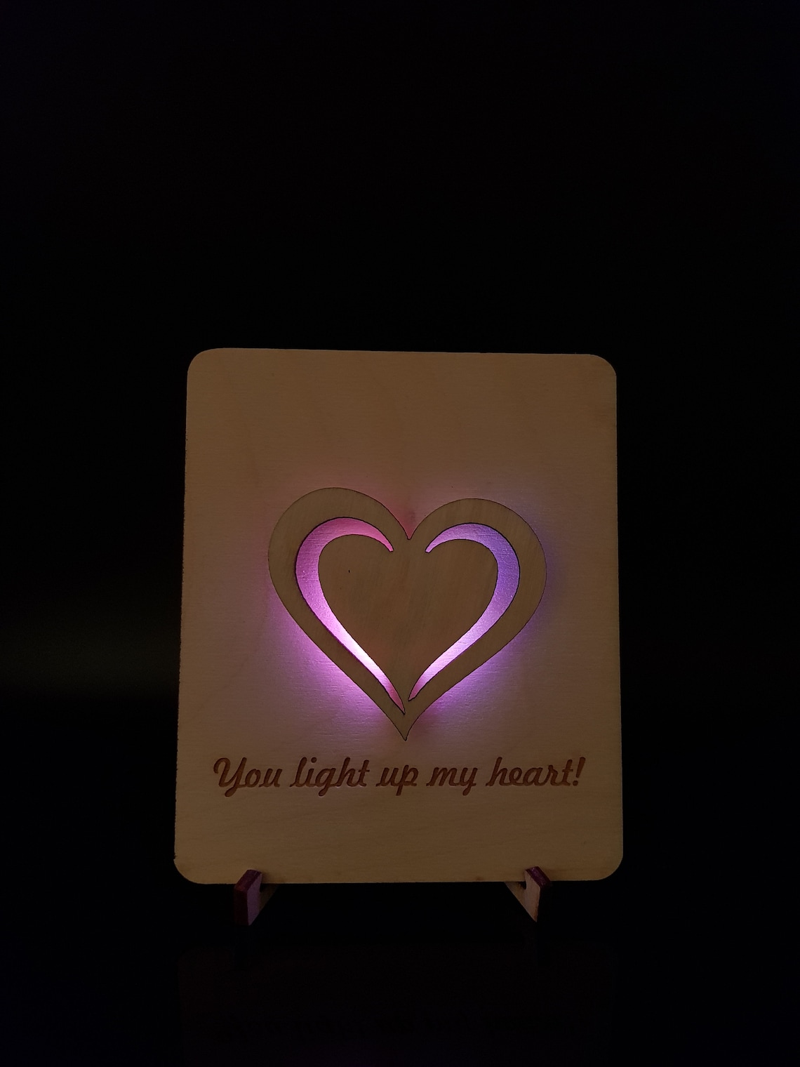 light-up-card-you-light-up-my-heart-light-up-my-world-light-etsy