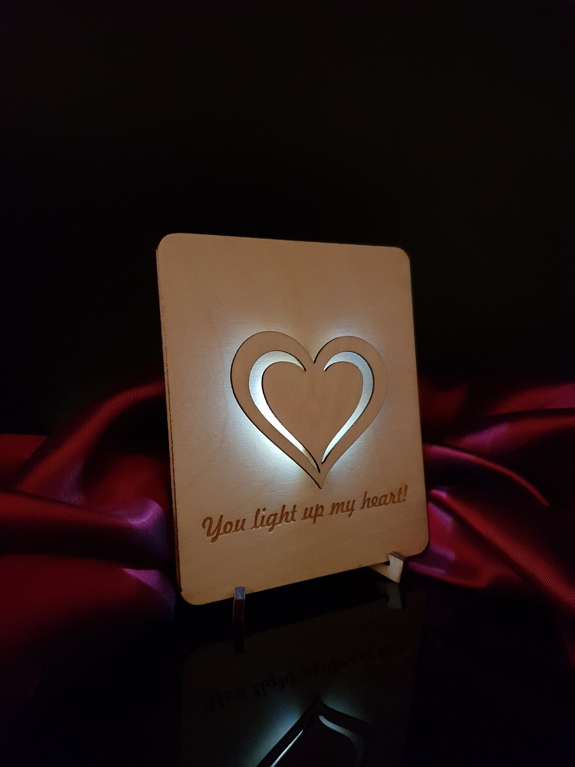 Light up Card you Light up My Heart Light up My World Light Etsy