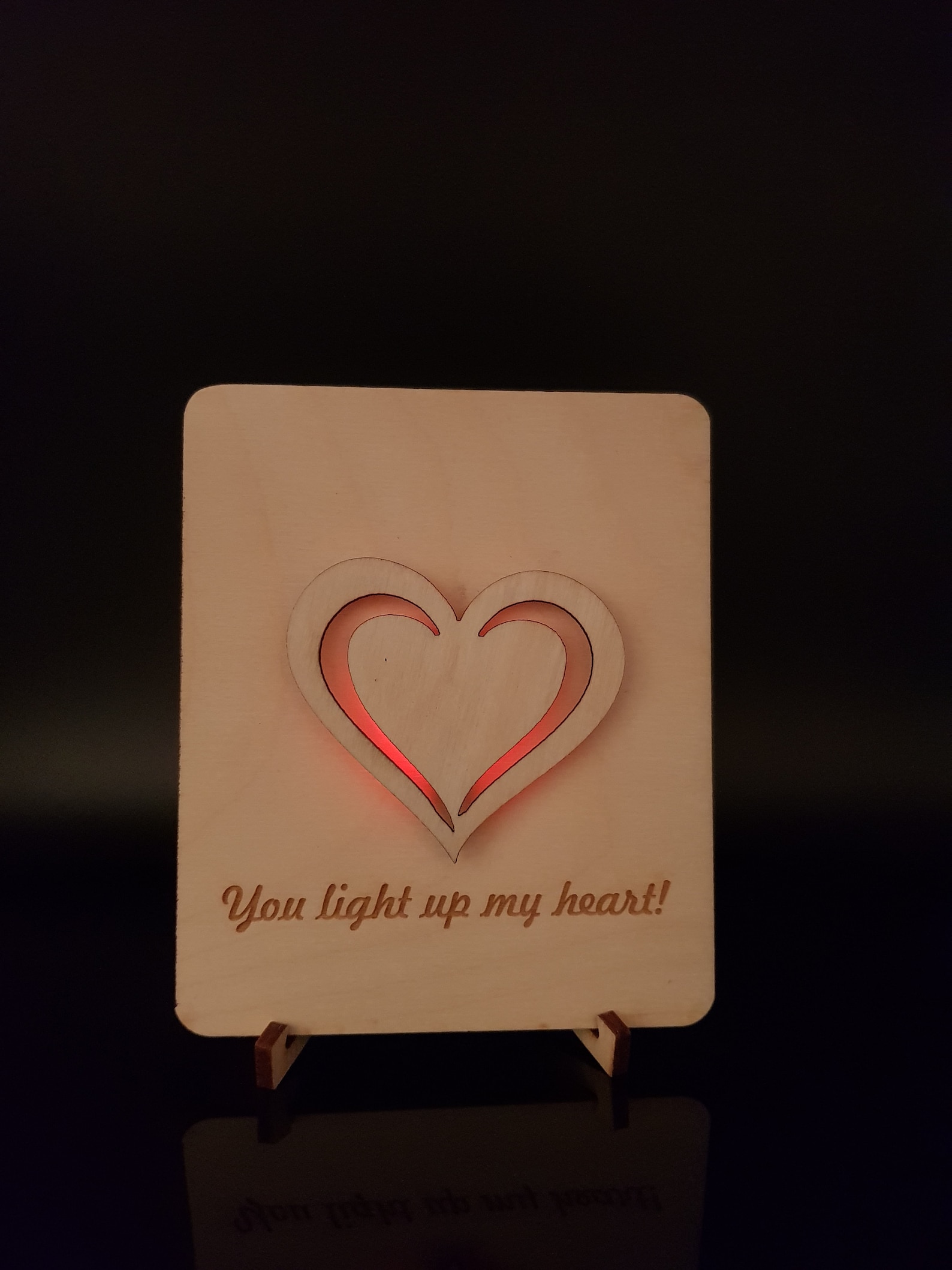 Light up Card you Light up My Heart Light up My World Light Etsy