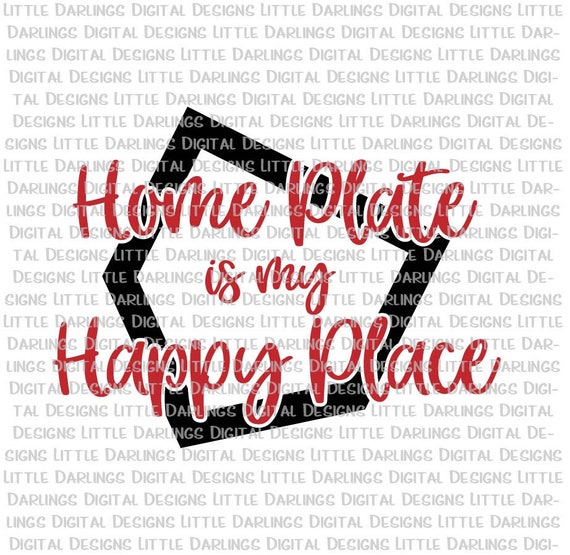 Download Free Baseball Svg Softball Svg Home Plate Is My Happy Place Svg Etsy SVG Cut Files