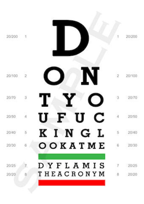 Official Eye Chart Printable