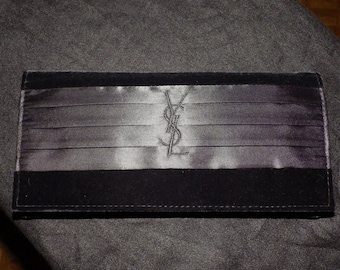 YSL pochette Yves Saint Laurent vintage clutch with monogram YSL