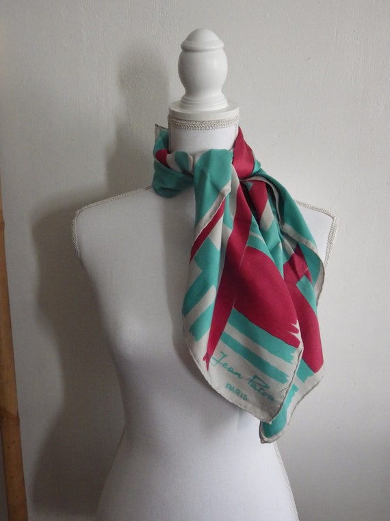 Jean Patou silk scarf