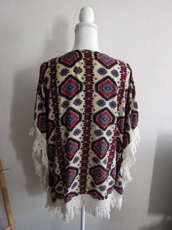 Ethnic printed vest etro style - image 4