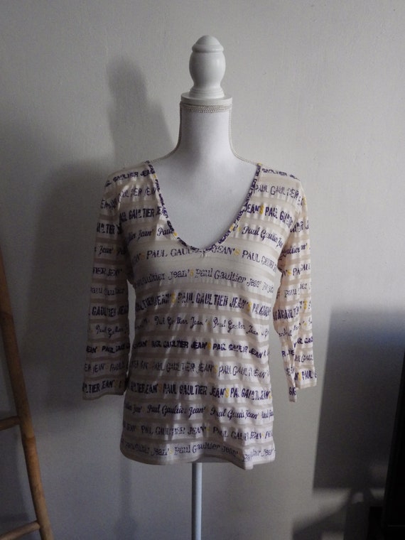 jean-paul gaultier t-shirt "jeans"