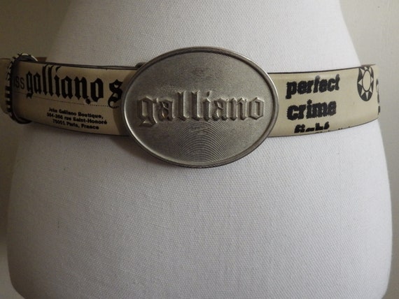 Dior John Galliano Newspaper Printed Belt