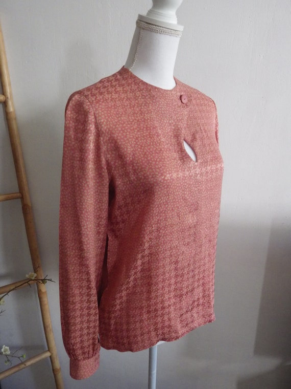LANVIN vintage silk blouse circa 1970 - image 1