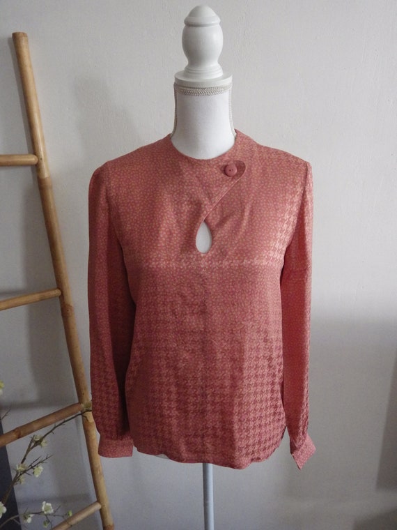 LANVIN vintage silk blouse circa 1970 - image 2