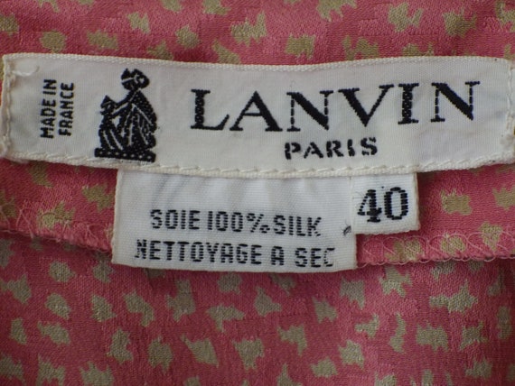 LANVIN vintage silk blouse circa 1970 - image 7