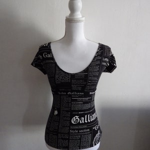 John Galliano Press Print T-shirt