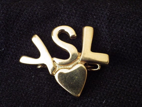 Ysl brooch best sale etsy