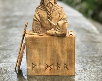 Vidar, the statue of Vidar, Nordic God, Scandinavian God Vidar, Asatru