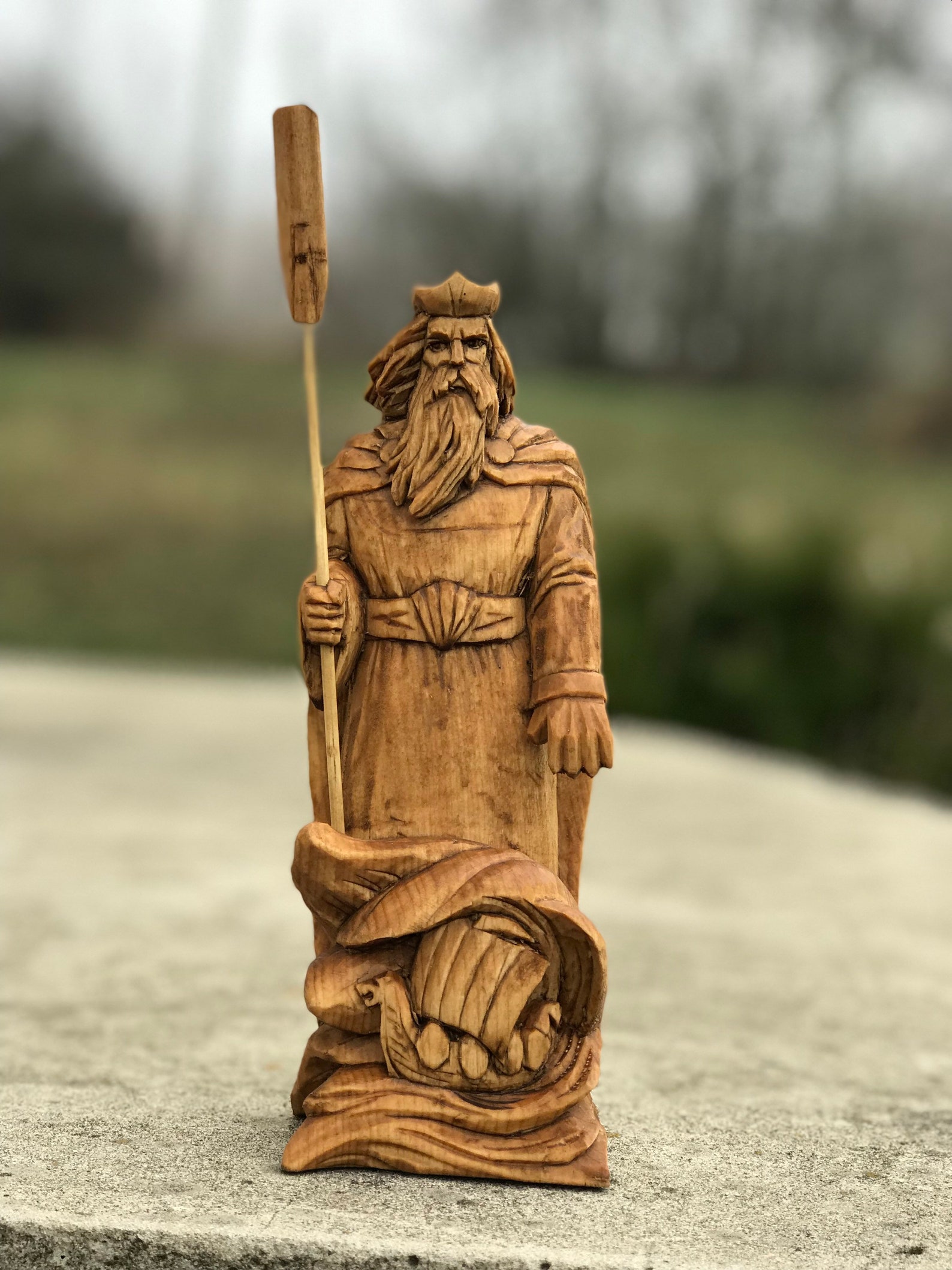 Njord die Statue von Njord Nordischer Gott skandinavischer Etsy.de