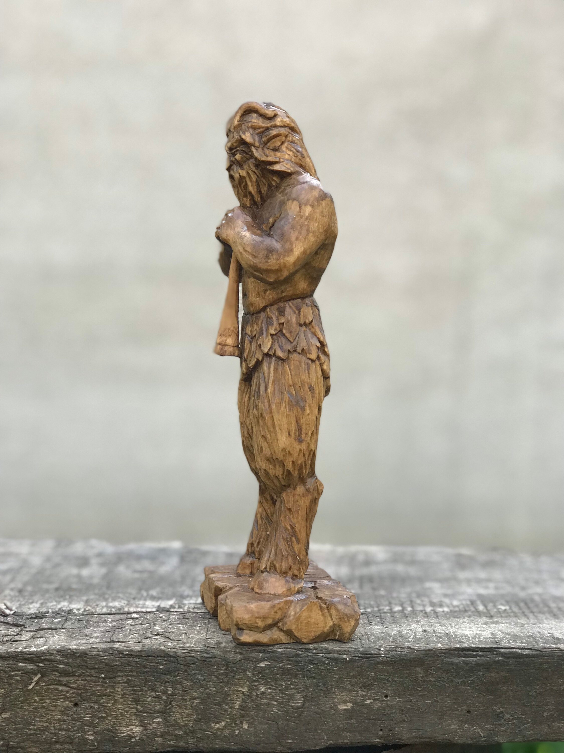 Pan the Statue of Pan Greek God Pagan God Etsy