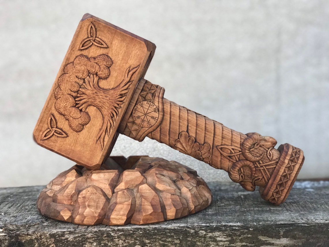 Thor's Hammer Thor Hammer Nordic God Asatru Etsy