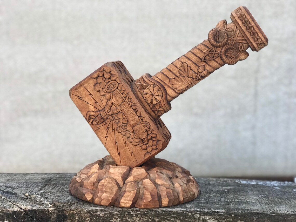 Thor's Hammer Thor Hammer Nordic God Asatru Etsy