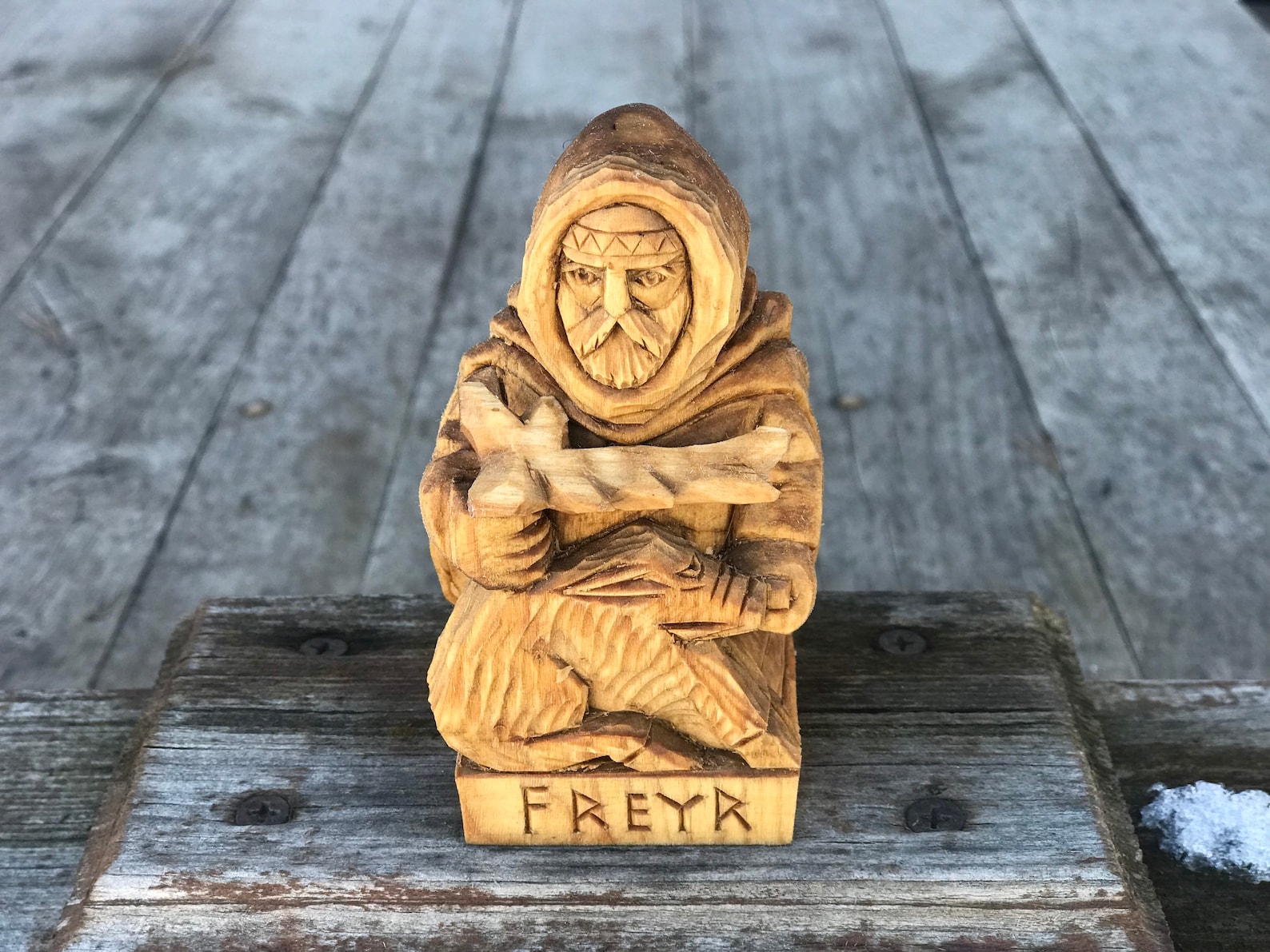 Freyr the Statue of Freyr Nordic Gods Etsy