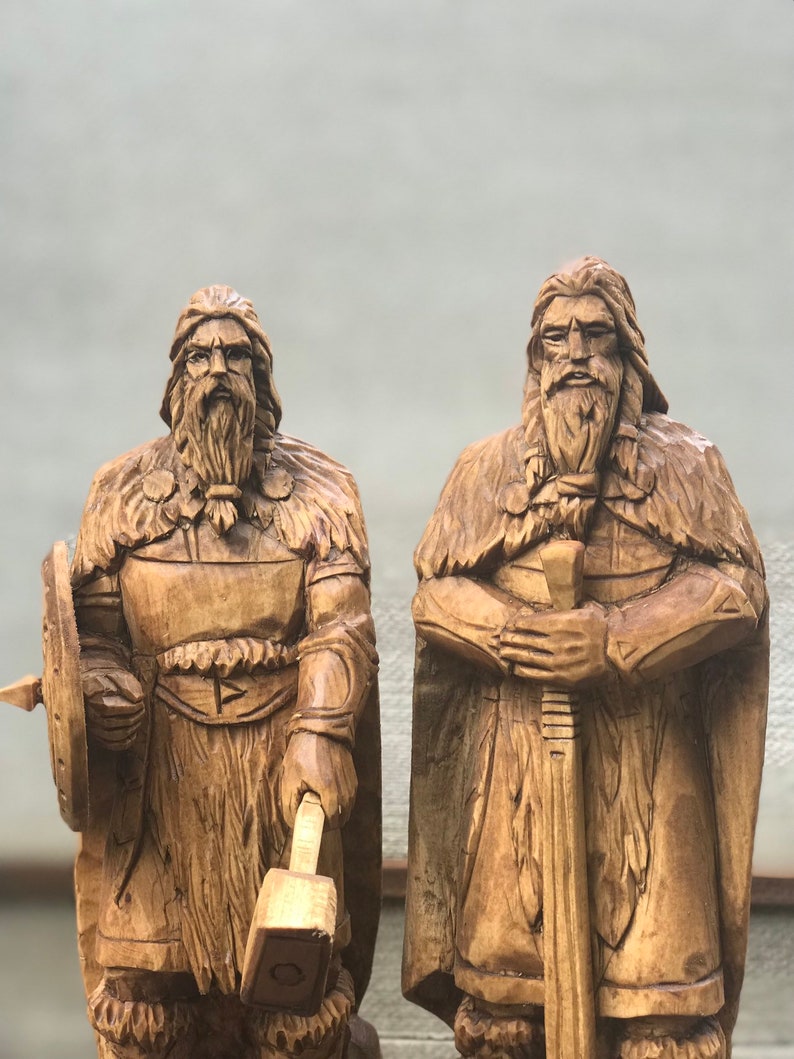 Thor estatua de Thor Dios nórdico Dios escandinavo Asatru - Etsy México