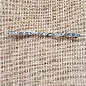 Vintage Coro Sterling Silber Bar Brosche mit Strass