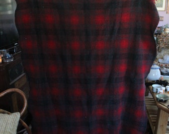 vintage plaid wool pendleton blanket