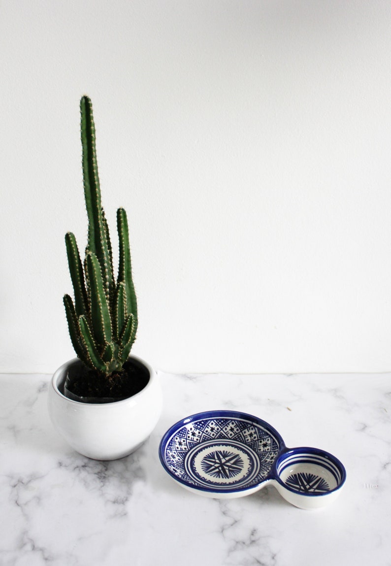 Hand painted moroccan olive dish snack dish tapas dish