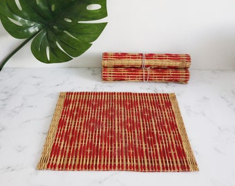 Set of 6/4/2 Moroccan Rattan placemats