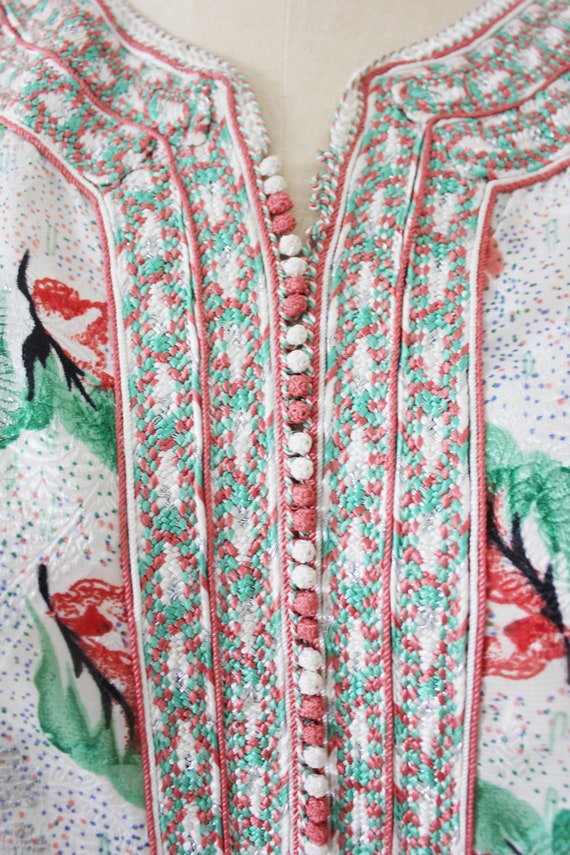 Vintage embroidered Moroccan kaftan - image 4