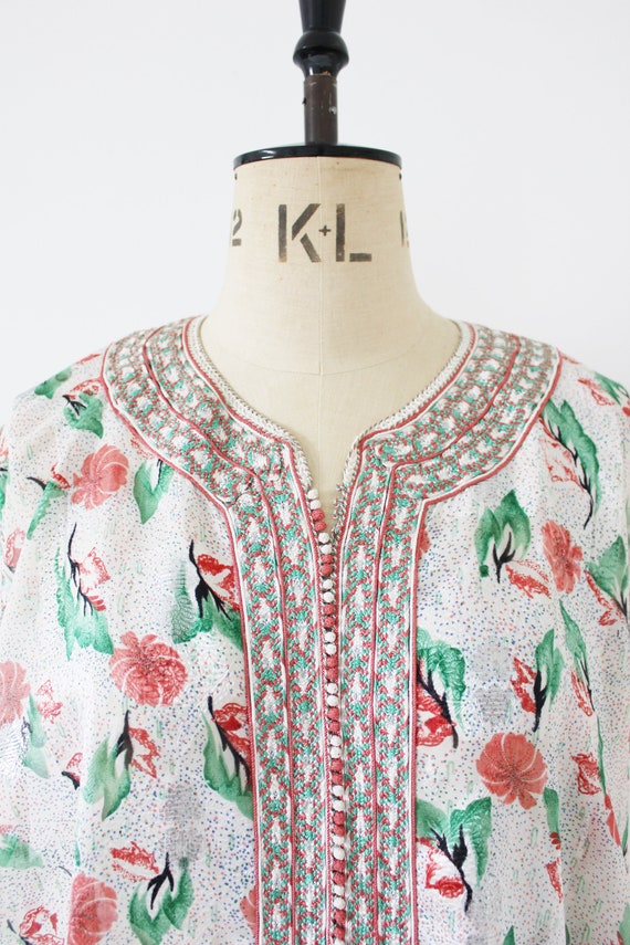 Vintage embroidered Moroccan kaftan - image 2