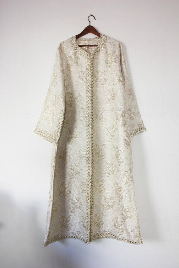 white gold kaftan