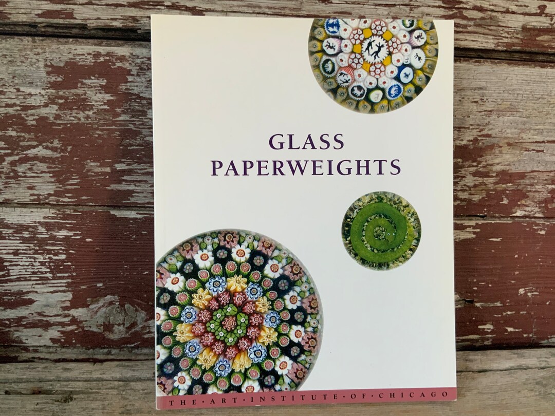 Vintage 1991 Book Glass Paperweights Art Institute of Chicago Etsy