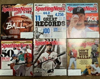Sporting News Back Issues 6 Magazines 2011 Baseball Basketball Collectible Sports