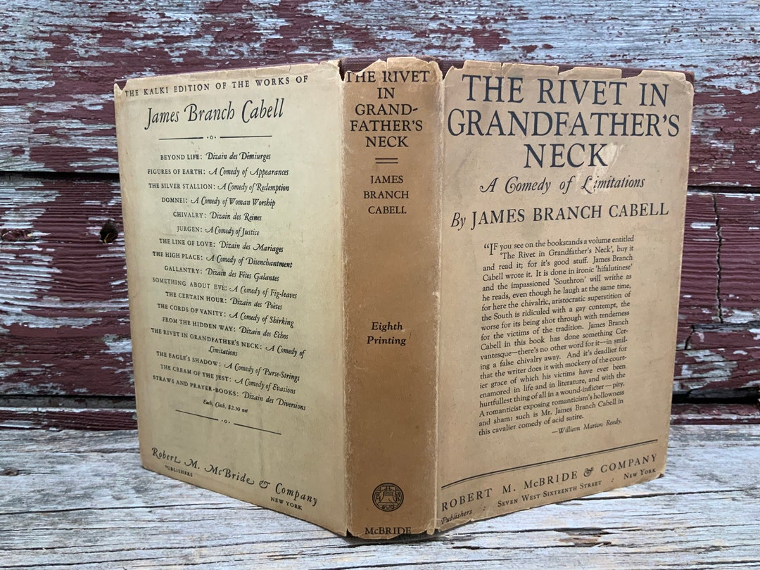 1928 Book the Rivet in Grandfathers Neck Comedy of Limitations Satire