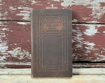 Barrack Room Ballads Kipling 1900s Gunga Din Mandalay Collectible Book Leather